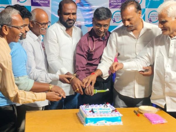 Bhrungi hospitals, bn reddy nagar proudly celebrated world diabetes day with an awareness walkat